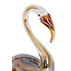 Light en Living Ornament 12x7x17 cm SWAN glas bruin+crème