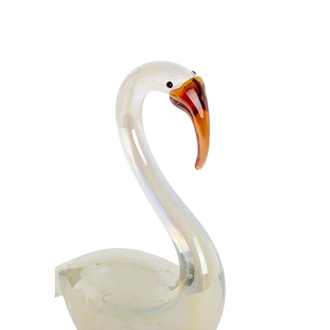 Light en Living Ornament 13x8x20 cm SWAN glas crème