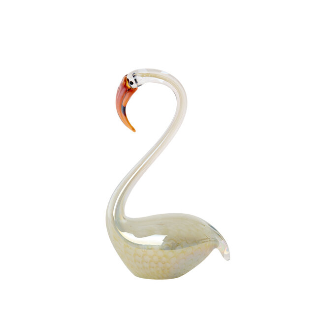 Light en Living Ornament 17x9,5x29 cm SWAN glas crème
