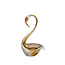 Light en Living Ornament 17x9,5x29 cm SWAN glas bruin+crème