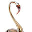 Light en Living Ornament 17x9,5x29 cm SWAN glas bruin+crème