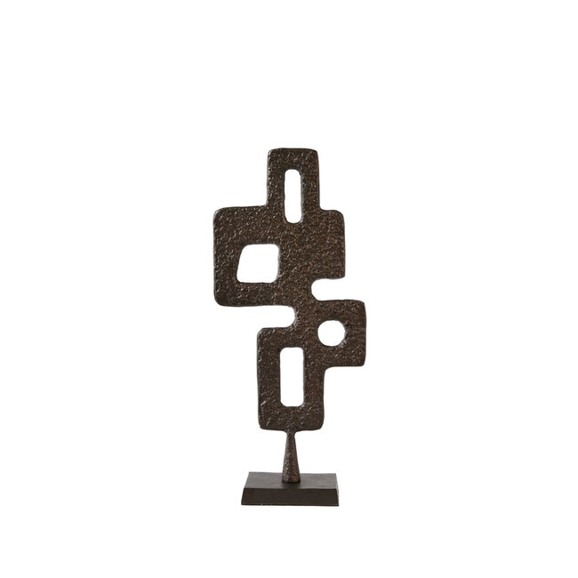 Light en Living Ornament op voet 23,5x10x54 cm VEX donker bruin