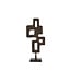 Light en Living Ornament op voet 23,5x10x54 cm VEX donker bruin