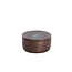 Light en Living Deco box Ø14x7 cm METETI hout mat donker bruin