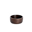 Light en Living Deco box Ø14x7 cm METETI hout mat donker bruin