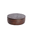 Light en Living Deco box Ø19x7 cm METETI hout mat donker bruin