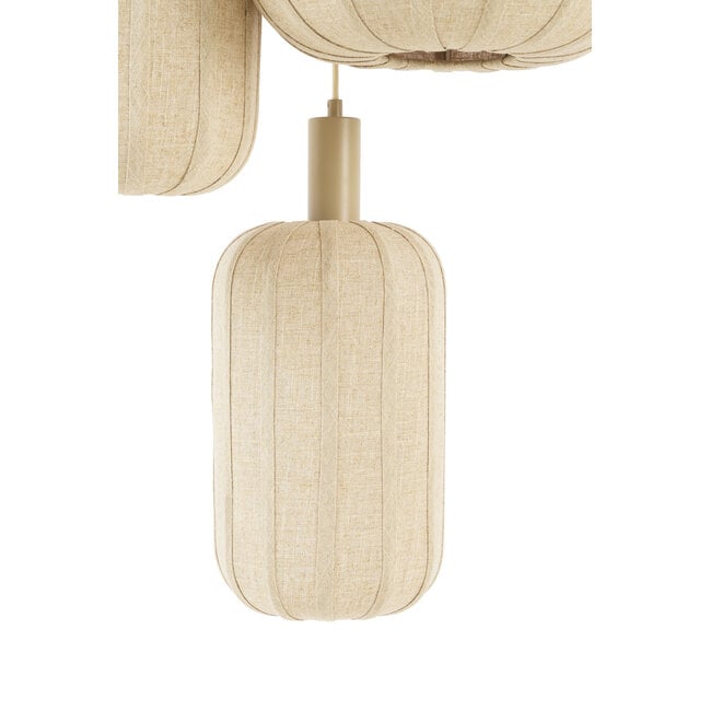 Light en Living Hanglamp 7L Ø53x104 cm TUFIA linnen naturel