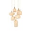 Light en Living Hanglamp 7L Ø53x104 cm TUFIA linnen naturel