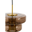 Light en Living Hanglamp Ø35x20 cm MEYARA glas bruin+goud