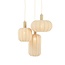Light en Living Hanglamp 3L Ø38x34 cm TUFIA linnen naturel