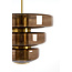 Light en Living Hanglamp Ø40x30 cm MEYARA glas bruin+goud