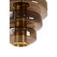 Light en Living Hanglamp Ø40x30 cm MEYARA glas bruin+goud