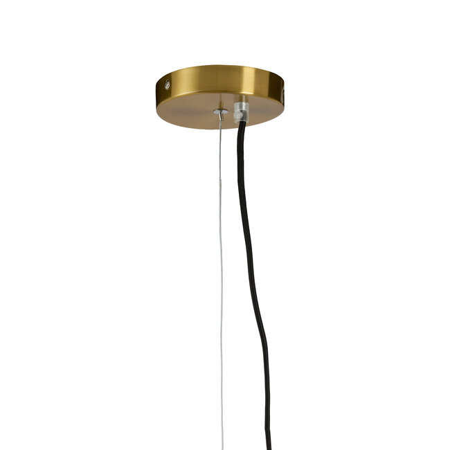 Light en Living Hanglamp Ø40x30 cm MEYARA glas bruin+goud