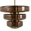Light en Living Hanglamp Ø40x30 cm MEYARA glas bruin+goud