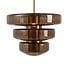 Light en Living Hanglamp Ø40x30 cm MEYARA glas bruin+goud