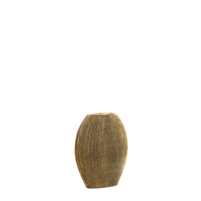 Light en Living Vaas deco 30x11x30,5 cm BUBIO antiek brons