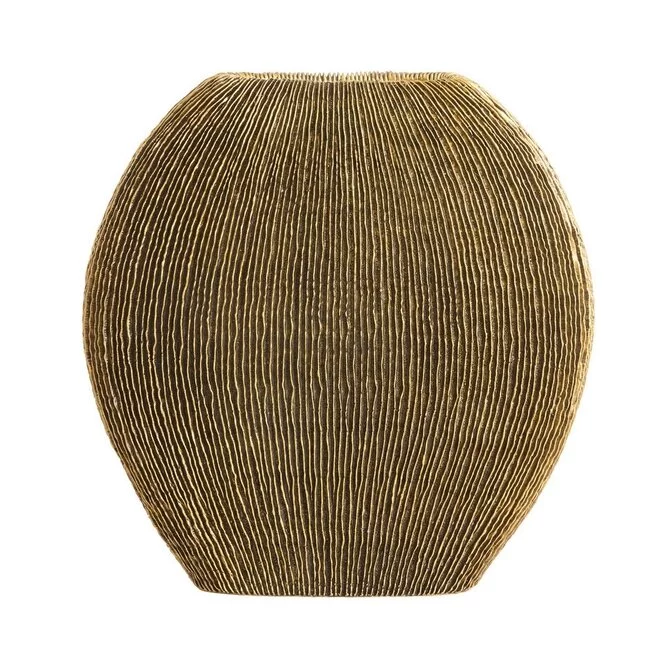 Light en Living Vaas deco 41x13x39,5 cm BUBIO antiek brons