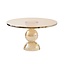 Light en Living Plateau op voet Ø30x17 cm ITINGA glas bubbel amber