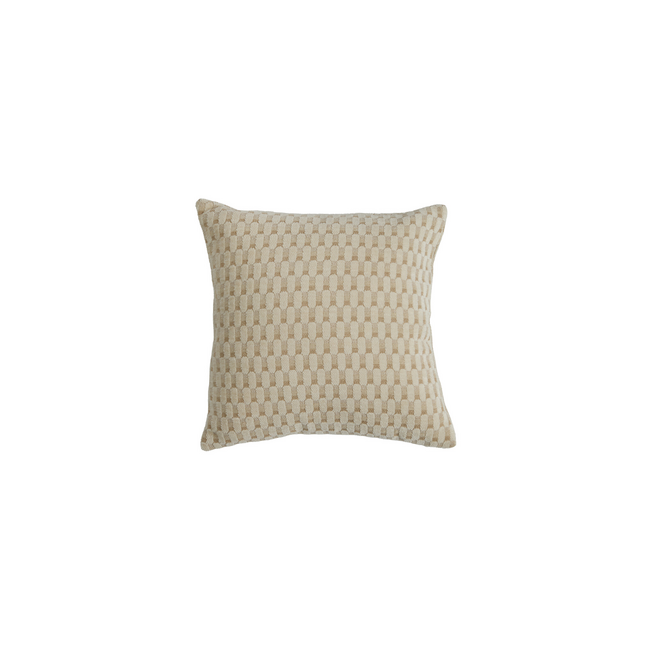 Light en Living Kussen 45x45 cm KASSEL beige+crème veren gevuld