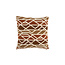Light en Living Kussen 45x45 cm FULDOS terra+crème veren gevuld