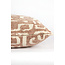 Light en Living Kussen 45x45 cm ALZEY terra+beige veren gevuld
