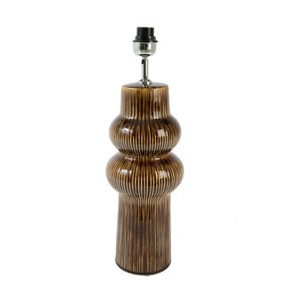 Light en Living Lampvoet Ø19x57 cm ROUCA keramiek donker bruin