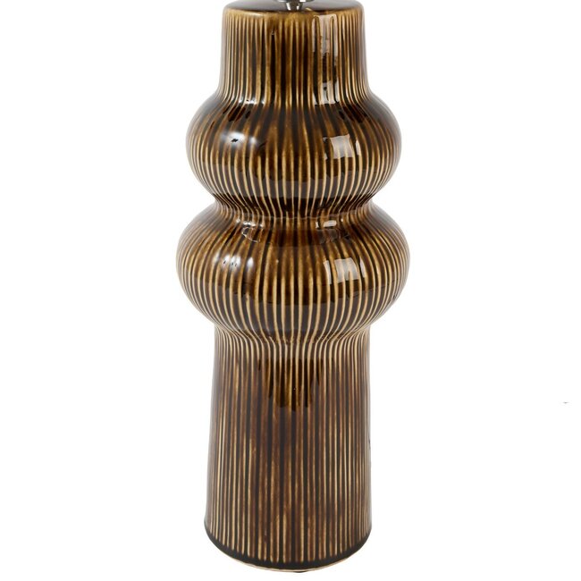 Light en Living Lampvoet Ø19x57 cm ROUCA keramiek donker bruin