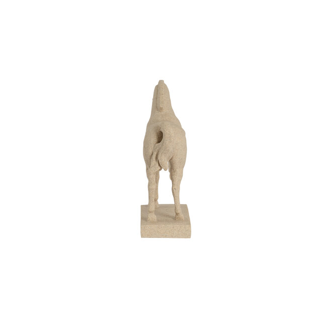 Light en Living Ornament 31x10x29 cm HORSE zand