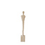 Light en Living Ornament 5x5x33,5 cm TAROPA zand