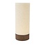 Light en Living Tafellamp LED Ø10x25 cm BRYLO linnen naturel+hout dnkr bruin