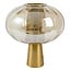 Light en Living Tafellamp Ø35x38 cm MINDELO glas amber+goud