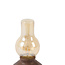 Light en Living Tafellamp LED Ø13x21,5 cm ZENY hout print d bruin+glas amber