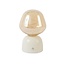 Light en Living Tafellamp LED Ø12,5x19,5 cm VAZYR crème+glas amber