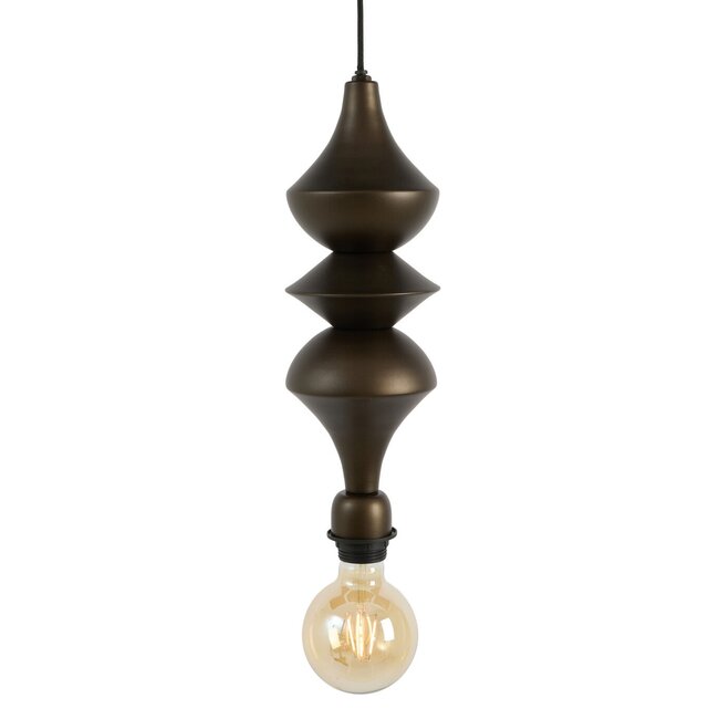 Light en Living Pendel Ø13x34 cm SIOTA mat bruin-brons