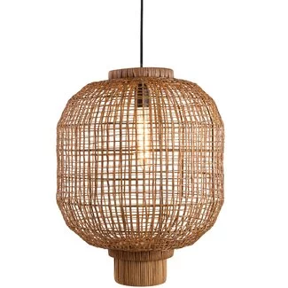 Light en Living Hanglamp Ø42x53,5 cm DORZAN rotan bruin