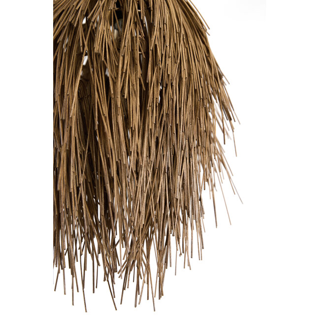 Light en Living Hanglamp Ø36x50 cm ARISCO rotan donker bruin