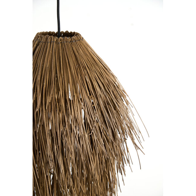 Light en Living Hanglamp Ø45x60 cm ARISCO rotan donker bruin