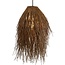 Light en Living Hanglamp Ø45x60 cm ARISCO rotan donker bruin