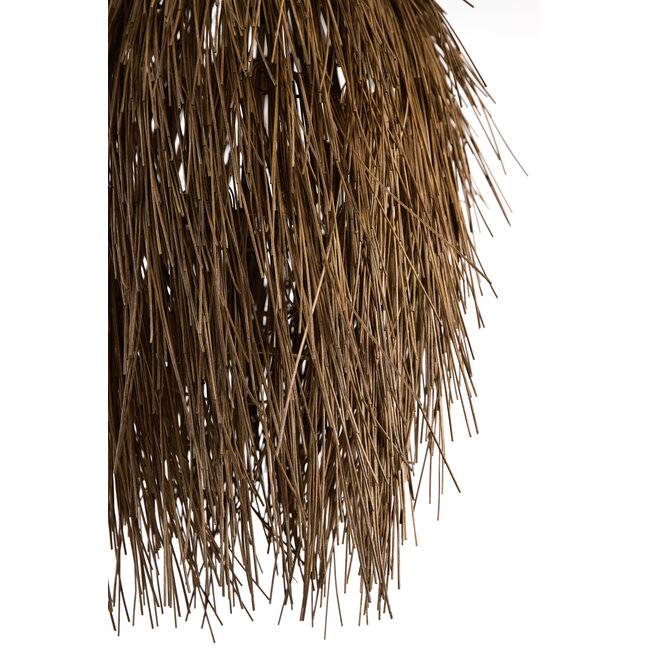 Light en Living Hanglamp Ø54x74 cm ARISCO rotan donker bruin