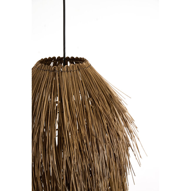 Light en Living Hanglamp Ø54x74 cm ARISCO rotan donker bruin