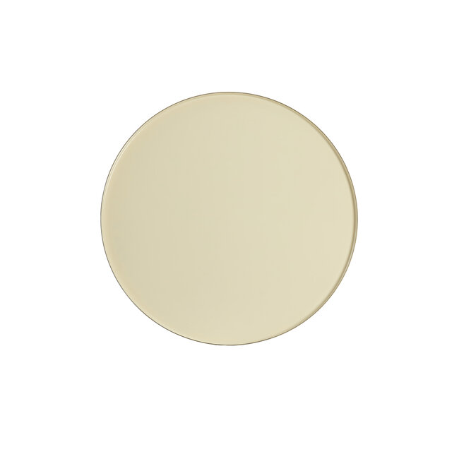 Light en Living Bijzettafel Ø58,5x37 cm JAY glans crème+mat bruin-brons