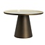 Light en Living Bijzettafel Ø58,5x37 cm JAY glans crème+mat bruin-brons