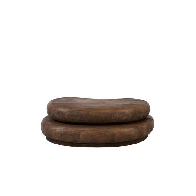 Light en Living Salontafel 99x60x32 cm PAYU mango hout mat donker bruin