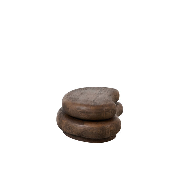 Light en Living Salontafel 99x60x32 cm PAYU mango hout mat donker bruin