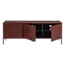 Woood New gravure tv meubel 150 cm grenen Bordeauxrood fsc]
