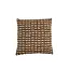 Light en Living Kussen 45x45 cm SONTRA donker bruin+taupe veren gevuld