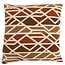 Light en Living Kussen 45x45 cm FULDOS terra+crème veren gevuld