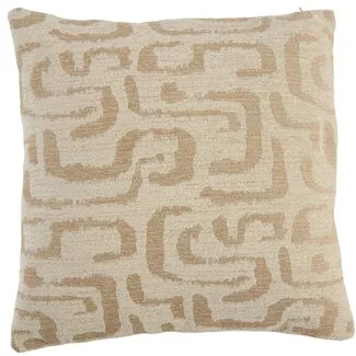 Light en Living Kussen 45x45 cm ALZEY beige+zand veren gevuld