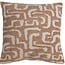 Light en Living Kussen 45x45 cm ALZEY terra+beige veren gevuld