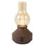 Light en Living Tafellamp LED Ø13x21,5 cm ZENY hout print d bruin+glas amber